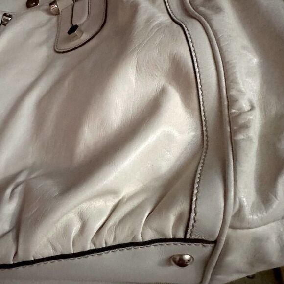Vintage Gucci Pop Ivory leather tote bag with white bamboo handles - Picture 14 of 16